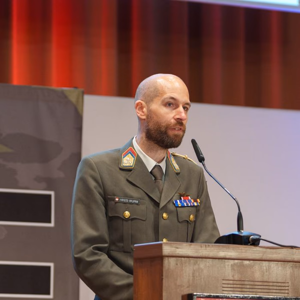 Portrait of Colonel Daniel Hikes-Wurm, Senior Advisor for Defence Policy at the Austrian Federal Ministry of Defence.